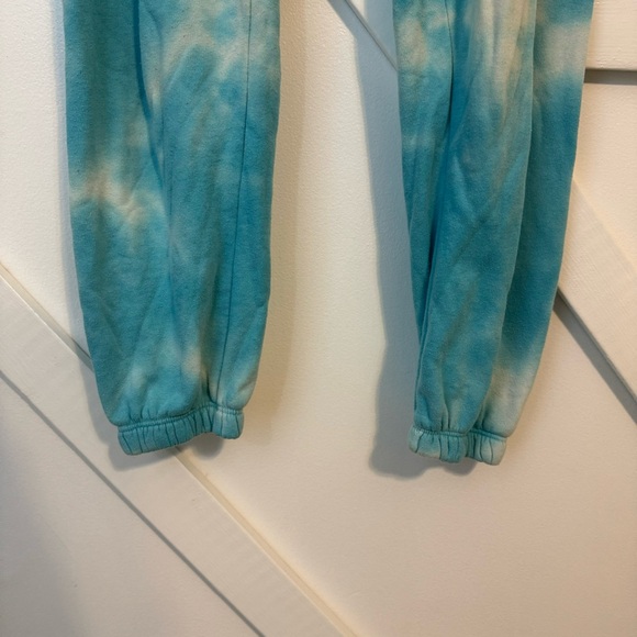 Spiritual Gangster Perfect Tie Dye Jersey Knit Ankle Jogger Sweatpants Blue Sz S - Picture 4 of 10